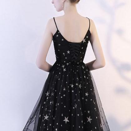 Cute Black Short Prom Dress Homecoming Dress