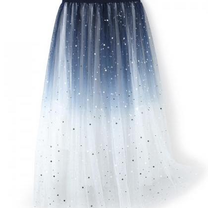 Cute Sequins Tulle Skirt
