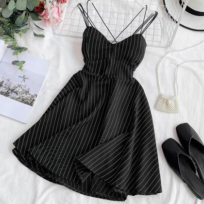 A Line Striped Dress Summer Dress