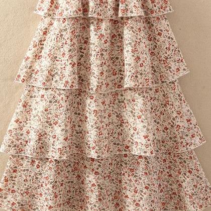 Retro Floral Dress Dress Two Piece Set