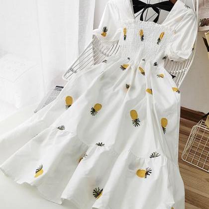Cute A Line Fruit Dress Fashion Girl Dress