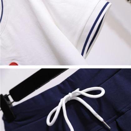 Cute T-shirt + Short Skirt Two-piece Suit