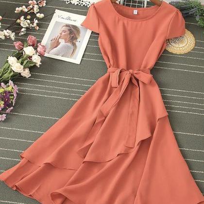 Cute Chiffon Short Dress Summer Dress
