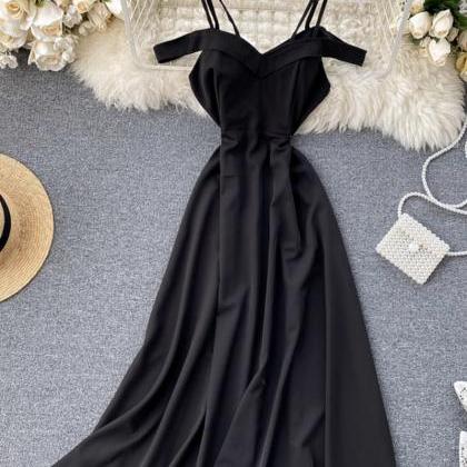 Simple A Line Off Shoulder Dress Fashion Dress