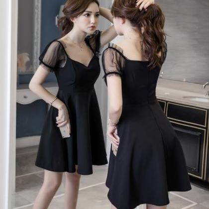 Black Short Dress Fashion Dress