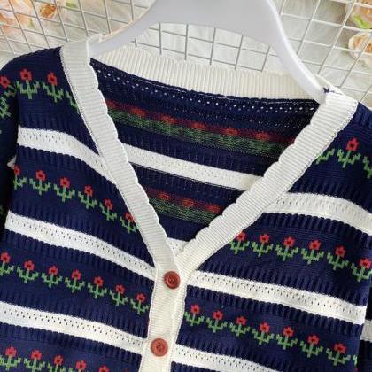 Sweet Cardigan Long Sleeve Sweater