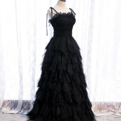Stylish Tulle Long Prom Gown Evening Dress