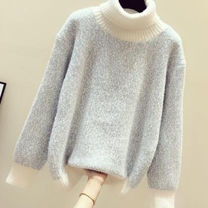 Sweater Cute Turtleneck Sweater