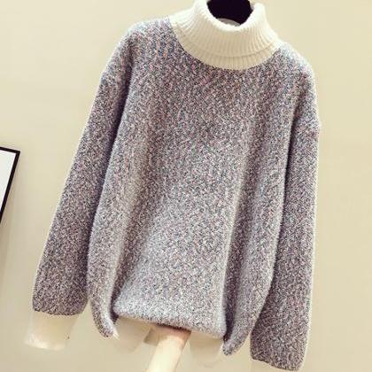 Sweater Cute Turtleneck Sweater