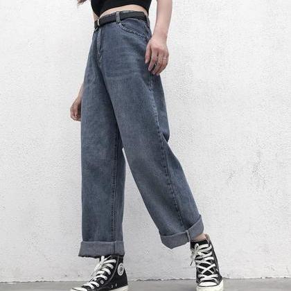 Jeans Simple Wide-leg Jeans