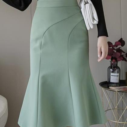 Elegant Ruffle Skirt Wrap Hip Skirt