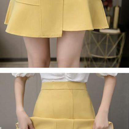 Lovely A Line Chiffon Irregular Short Skirt Wrap..