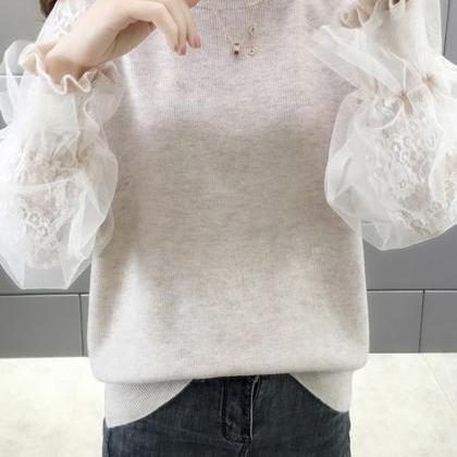 Cute Stitching Sweater
