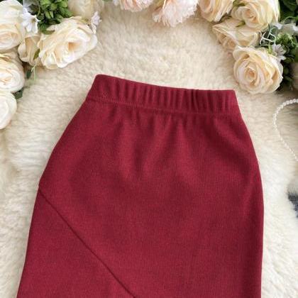 A Line Irregular Skirt