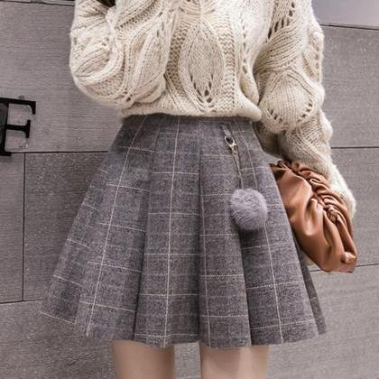 Cute A Line Short Skirt