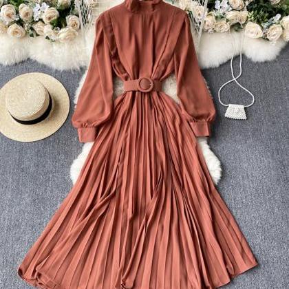 Elegant A-line Chiffon Dress with Diamond Neck Cape Watermelon
