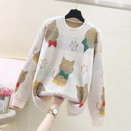 Lovely Loose Long Sleeve Sweater