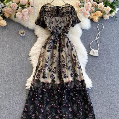 Elegant A Line Lace Long Dress