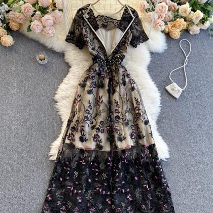 Elegant A Line Lace Long Dress