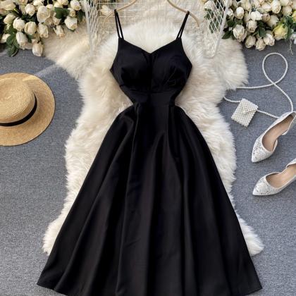 Casual Lace Up V Neck A Line Dresses