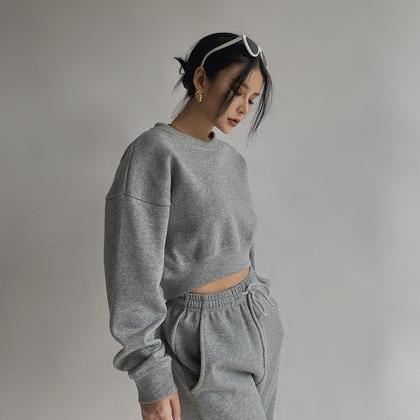 Stylish Two-piece Sets Long-sleeved Tops + Pants