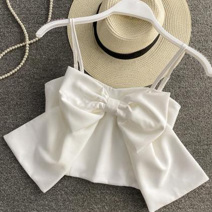 Cute bow-knot vest Cute suspender s..