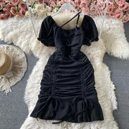 Simple short dress fashion dress