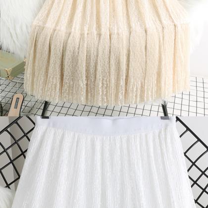 Cute A Line Lace Skirt