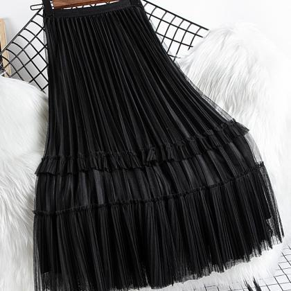 Cute A Line Tulle Skirt