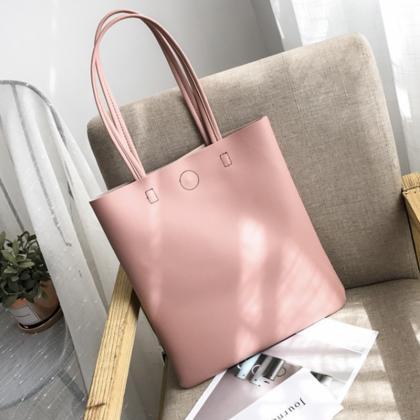 Cute Color-blocking Large-capacity Shoulder Bag