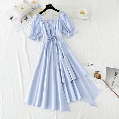 Cute Irregular A Line Dress Fashion Dress