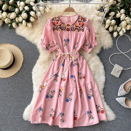 Cute Lace Short A Line Dress Fashion Dress