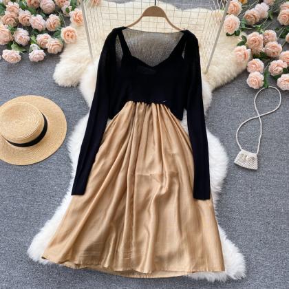 Cute Two Pieces Dress A Line Fashion Dress