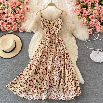 Cute A Line Flora Short Dress Fashion Dress