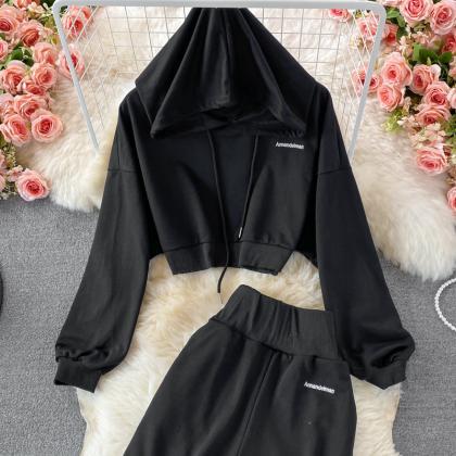 Two-piece Casual Hoodie Suit