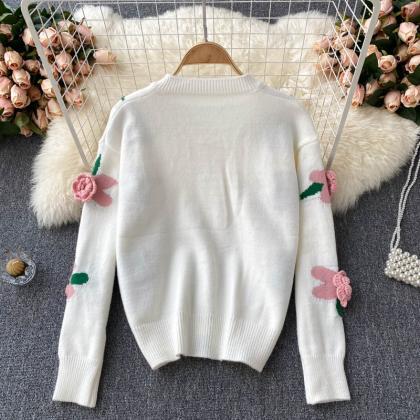 Cute Cardigan Long Sleeve Sweater