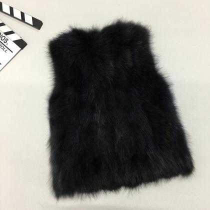 Stylish Fox Fur Vest