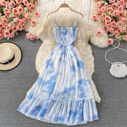 Blue A Line Dress Fashion Dress