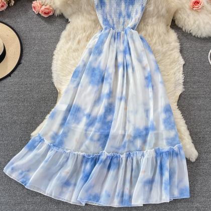 Blue A Line Dress Fashion Dress