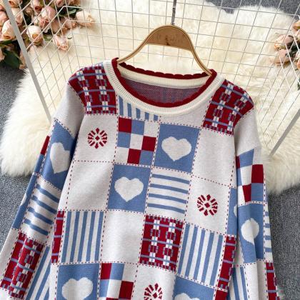 Cute Knitted Long Sleeve Sweater