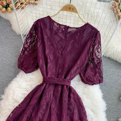 Cute Lace Short Dress A Line Fashion Dress