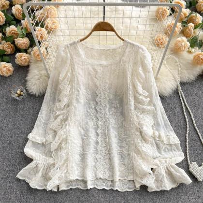 Lovely Lace Long Sleeve Top