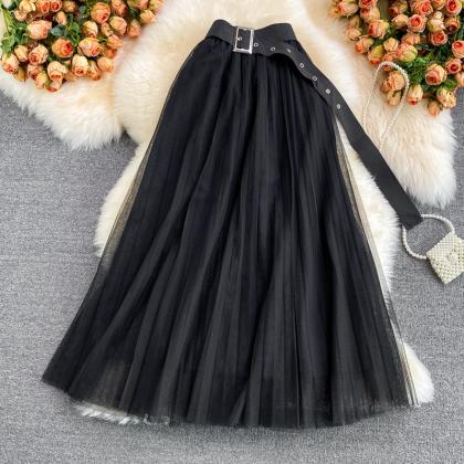 Cute A line tulle skirt 
