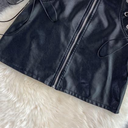 Summer Metallic Green Skirt Silver High Waist A-line Pu Leather Hip Midi Long Slit Maxi Shiny Skirts Party Y2K Grunge Streetwear