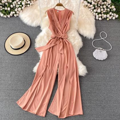 Stylish v neck neck long sleeve jum..