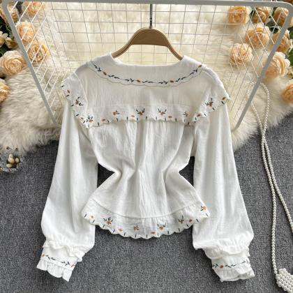 Cute Embroidered Top