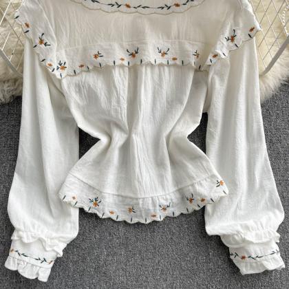 Cute Embroidered Top
