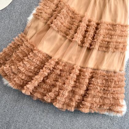 Cute Tulle A Line Skirt