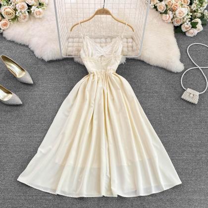 Champagne Lace Sohrt A Line Dress Fashion Dress