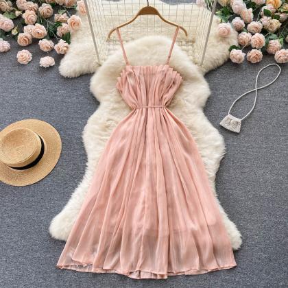 Pink A Line Short Dress Fashion Dress